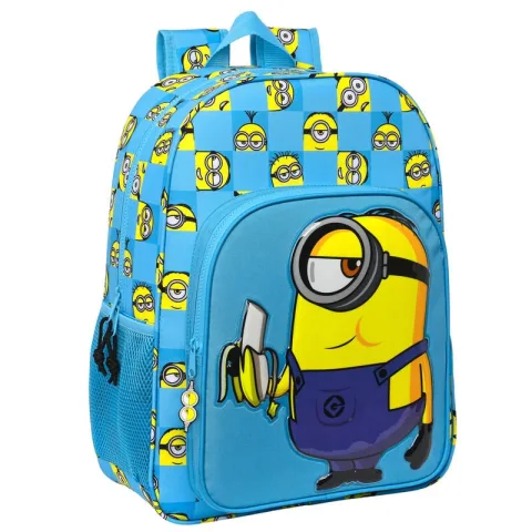 Mochila Adaptável Minionstatic Minions de 42 cm da Safta