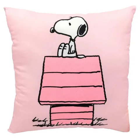 Almofada do Snoopy em formato de casota cor-de-rosa da CYP Brands