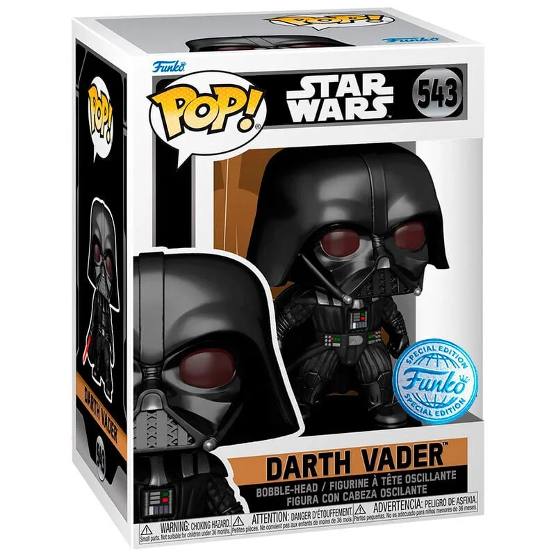 Darth Vader da série Obi-Wan Kenobi numa Figura Funko POP! exclusiva de Star Wars. Vinil de 9 cm em caixa de oferta. Junta o Lorde Sith à tua coleção hoje!