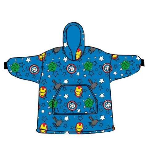 Aconchega-te com o Roupão Sweatshirt Oversize Vingadores Marvel Coral Infantil. Tamanho único e tecido macio para descansar em casa. Descobre já!