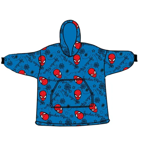 Roupão sweatshirt oversize do Homem-Aranha da Marvel em tecido coral