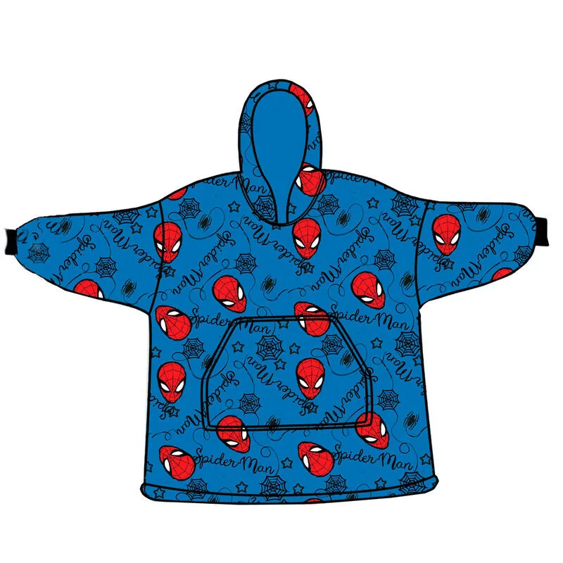 Roupão sweatshirt oversize do Homem-Aranha da Marvel em tecido coral