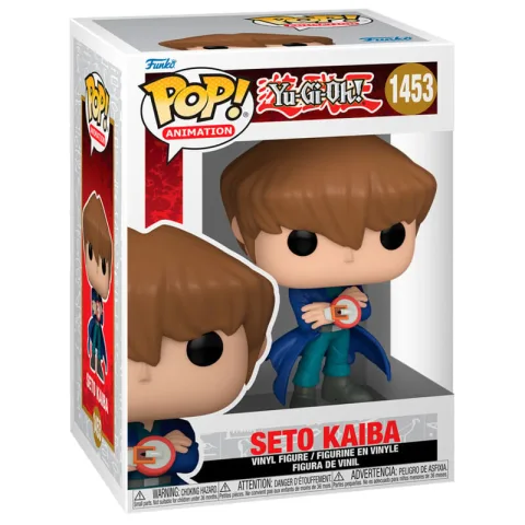 O rival de Yugi e presidente da KaibaCorp em versão Funko POP!: figura Seto Kaiba de Yu-Gi-Oh! em vinil