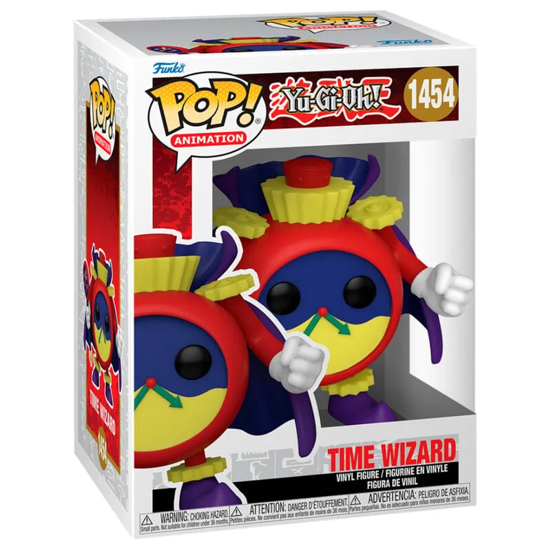 O monstro da roleta de Joey Wheeler em versão Funko POP!: figura Time Wizard de Yu-Gi-Oh! em vinil