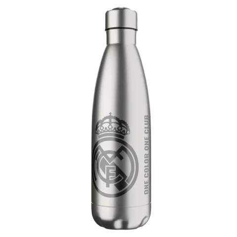 Mantém as bebidas quentes até 12 h e frias até 24 h com a Garrafa Térmica Real Madrid de 550 ml