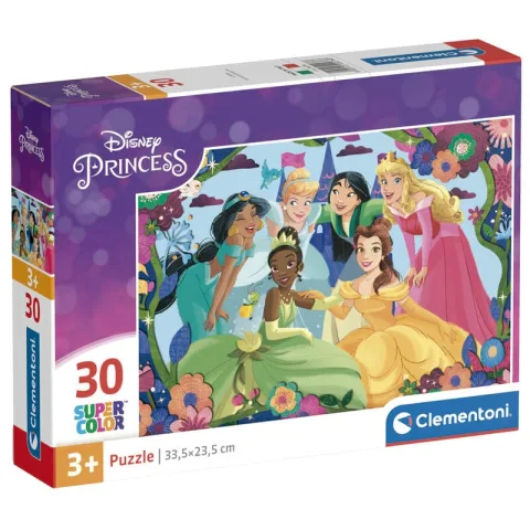 Compra o puzzle Princesas Disney da Clementoni com 30 peças. Uma montagem simples e encantadora