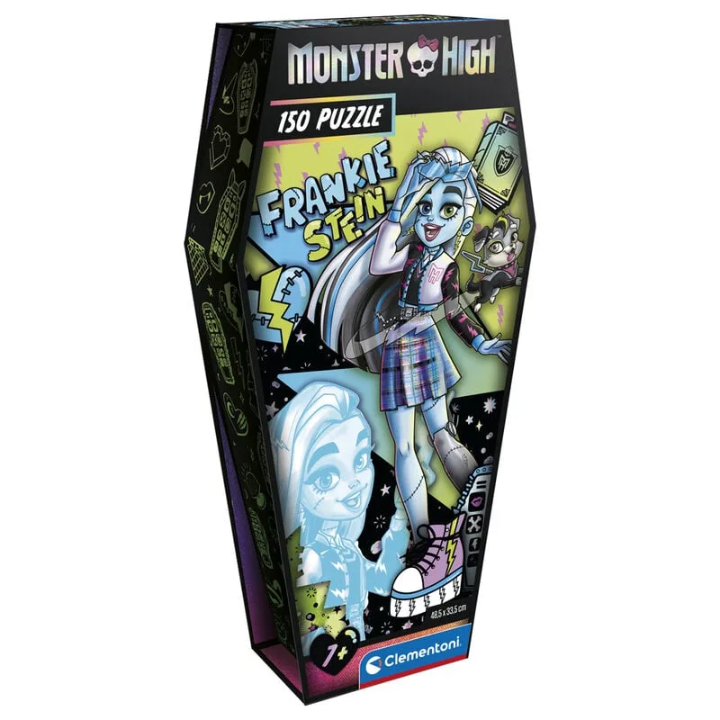 Monta o Puzzle Frankie Stein Monster High da Clementoni com 150 peças e 48