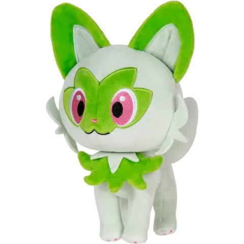 Abraça o Sprigatito com este Peluche Pokémon de 20 cm da Jazwares. Macio e ideal para fãs de Pokémon Escarlate e Violeta. Descobre este presente!