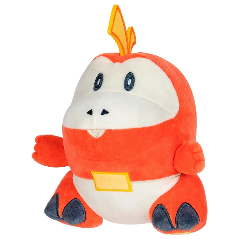 o descontraído crocodilo inicial de tipo Fogo da região de Paldea. Ideal para fãs de Pokémon Scarlet e Violet. Descobre já!