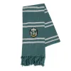 Cachecol Slytherin Harry Potter de tamanho único para aquecer os dias frios com o estilo da casa da serpente. Ideal para fãs e para oferecer. Explora já!