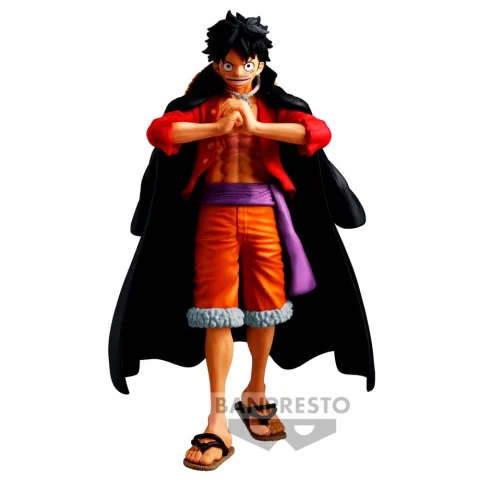 Monkey D. Luffy numa figura The Shukko de 14 cm da Banpresto. O futuro Rei dos Piratas pronto para dar início à tua coleção de One Piece. Descobre já!