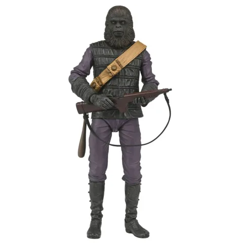 Recria o clássico de 1968 com a Figura de Ação Gorila Soldado O Planeta dos Macacos da NECA. 18 cm