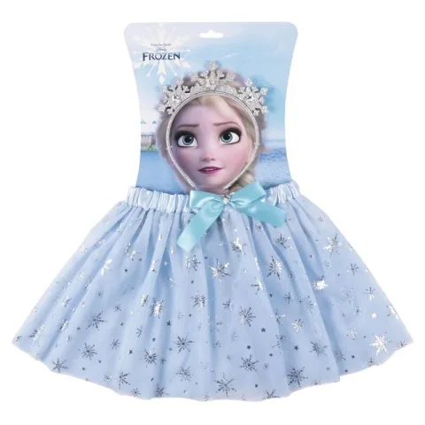 Entra no mundo de Frozen com o Conjunto de Bandolete e Tutu Disney da Cerdá. Leve