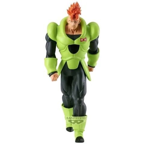 O Androide 16 de Dragon Ball Z numa figura Solid Edge Works de 20 cm da Banpresto. O gigante gentil da saga de Cell para a tua coleção. Encontra-o aqui!