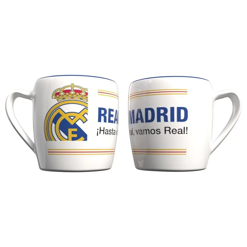 Caneca Bicolor Real Madrid de 380 ml em cerâmica
