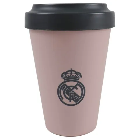 Copo de Viagem Real Madrid de 400 ml em cerâmica com tampa