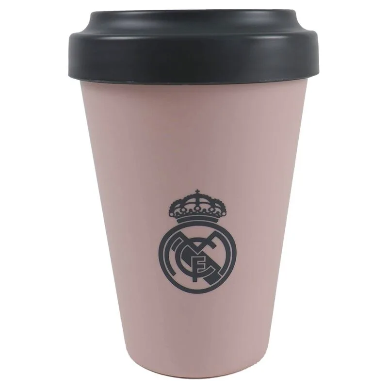 Copo de Viagem Real Madrid de 400 ml em cerâmica com tampa