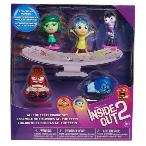 Brinca com cinco personagens de Inside Out 2 neste blister da Disney Pixar