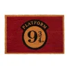 Entra em Hogwarts todos os dias com o tapete de entrada Plataforma 9 3/4 do Harry Potter. Fibra de coco