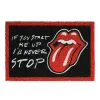 Tapete de entrada dos The Rolling Stones em fibra de coco com base em PVC