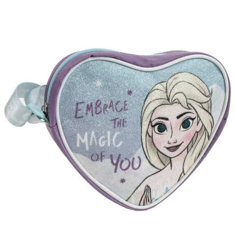 Leva o universo de Frozen contigo com a Bolsa Coração Disney da Cerdá. Compacta