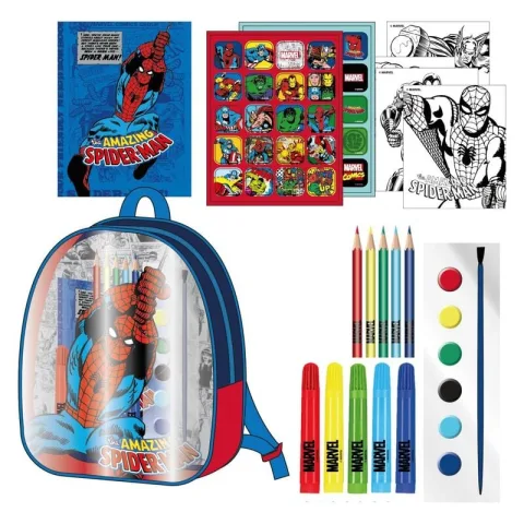 Começa o ano com o Conjunto de Papelaria Mochila Vingadores Marvel da Cerdá. Compacto