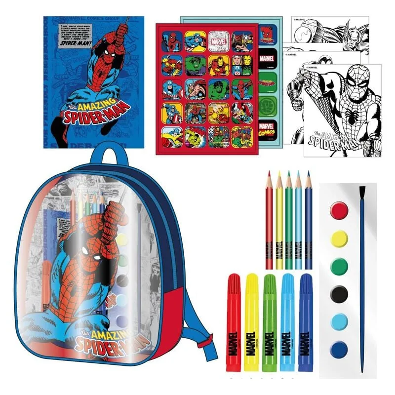 Começa o ano com o Conjunto de Papelaria Mochila Vingadores Marvel da Cerdá. Compacto