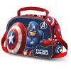 Lancheira térmica 3D do Capitão América da Marvel com forro isotérmico e alça regulável. Descobre uma forma prática de levar o lanche para a escola.