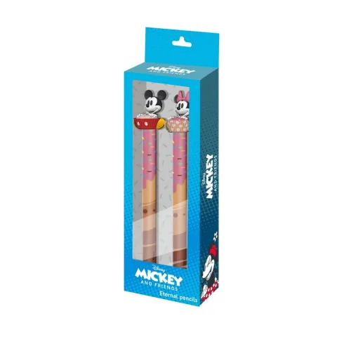 Escreve e desenha com o Conjunto de Papelaria Caneta e Lápis Mickey and Friends Disney da Karactermania. Ideal para a escola e para os fãs da Disney. Descobre!