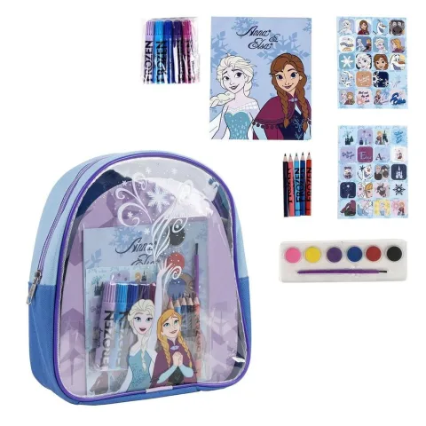 Conjunto de Papelaria Mochila Frozen Disney da Cerdá