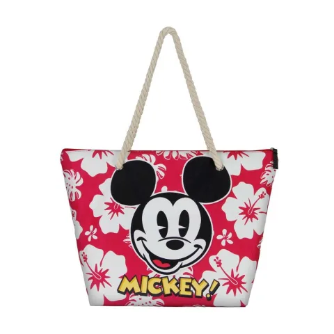 Prepara o verão com a Bolsa de Praia Hawaii Mickey Mouse Disney da Karactermania. Espaçosa