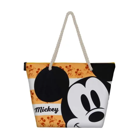 Descobre a Bolsa de Praia Orange Mickey Mouse Disney da Karactermania