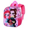 Mochila pré-escolar 3D Flowers das Princesas Disney com relevo frontal