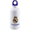Garrafa de Alumínio Real Madrid de 400 ml com tampa de rosca