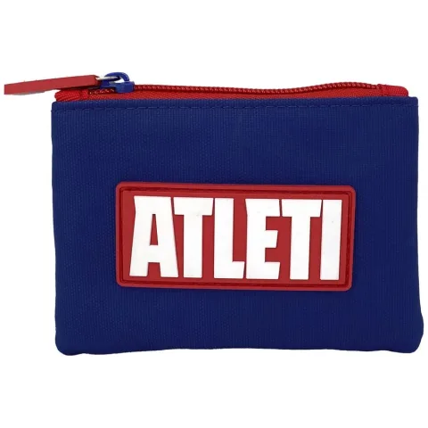 Porta-moedas do Atlético de Madrid em poliéster com 12