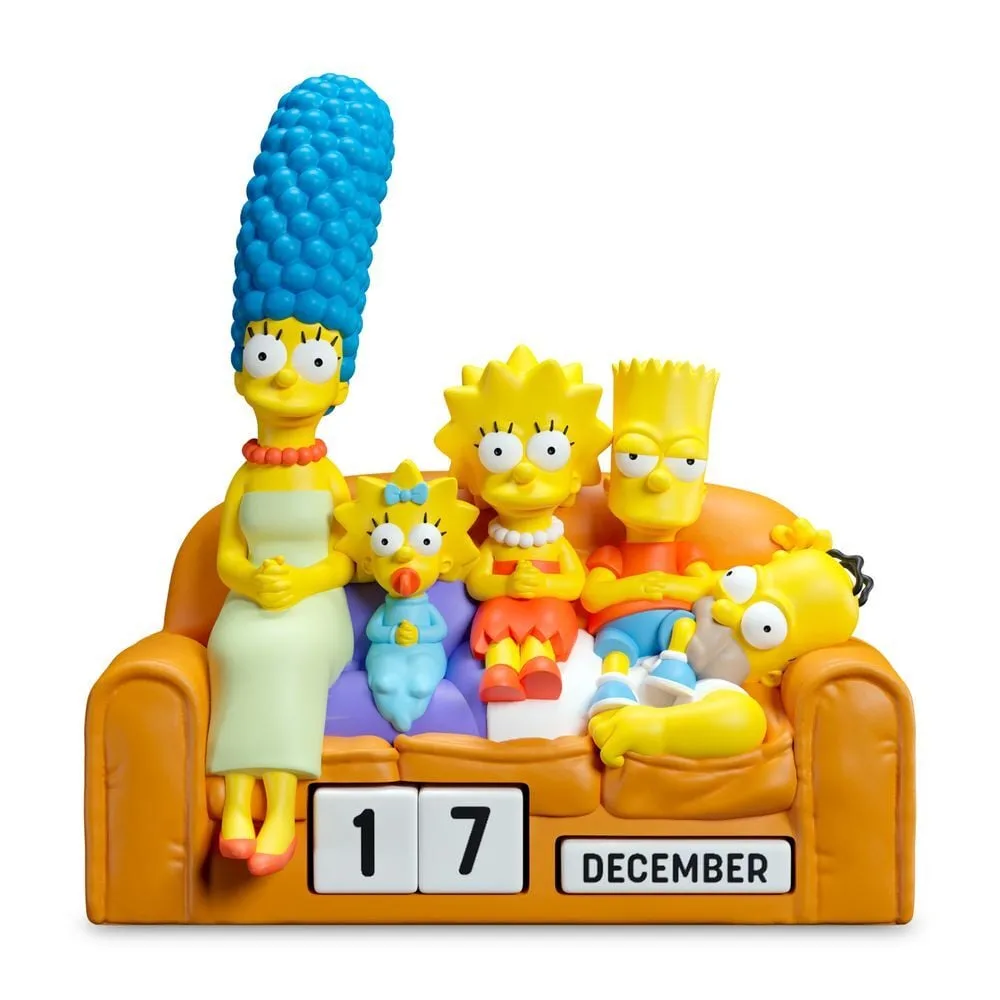 Decora a secretária com o Calendário Perpétuo 3D Os Simpsons da ERIK. Peça em resina pintada à mão