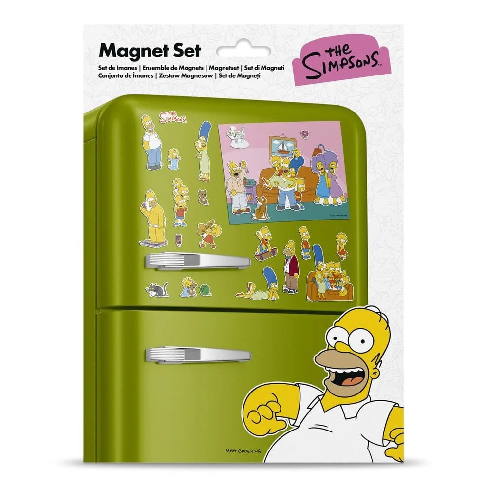 Compõe a tua cena no frigorífico com o Set de Ímanes Troquelados Os Simpsons da Erik. Peças recortadas com o humor de Springfield. Descobre já!