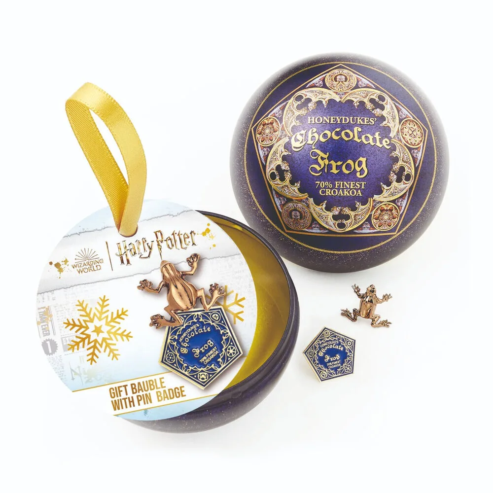 Pin Sapo de Chocolate escondido numa bola de Natal de 8
