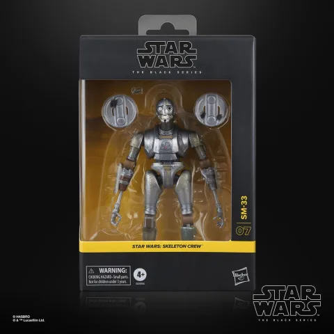 Descobre a Figura de Ação SM-33 Skeleton Crew da linha Star Wars The Black Series da Hasbro. Articulada