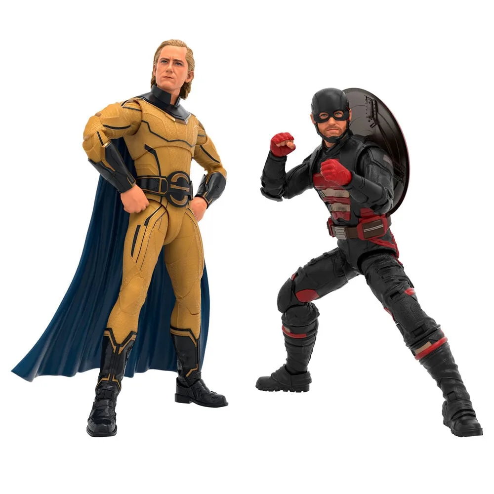 Reúne John F. Walker e Sentry neste conjunto Thunderbolts da linha Marvel Legends da Hasbro. Duas figuras articuladas de 15 cm com 5 acessórios incluídos.