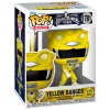 Ranger Amarelo dos Mighty Morphin Power Rangers em figura Funko POP! de vinil com caixa de oferta. Uma peça colorida para fãs de séries clássicas. Descobre já!