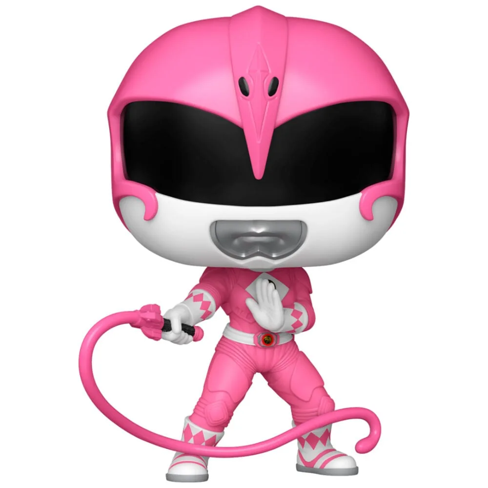 Ranger Rosa dos Mighty Morphin Power Rangers em figura Funko POP! de vinil com caixa de oferta. Cor e nostalgia para a tua coleção. Descobre já!