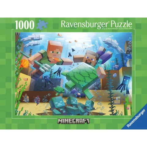 Puzzle Minecraft de 1000 peças da Ravensburger