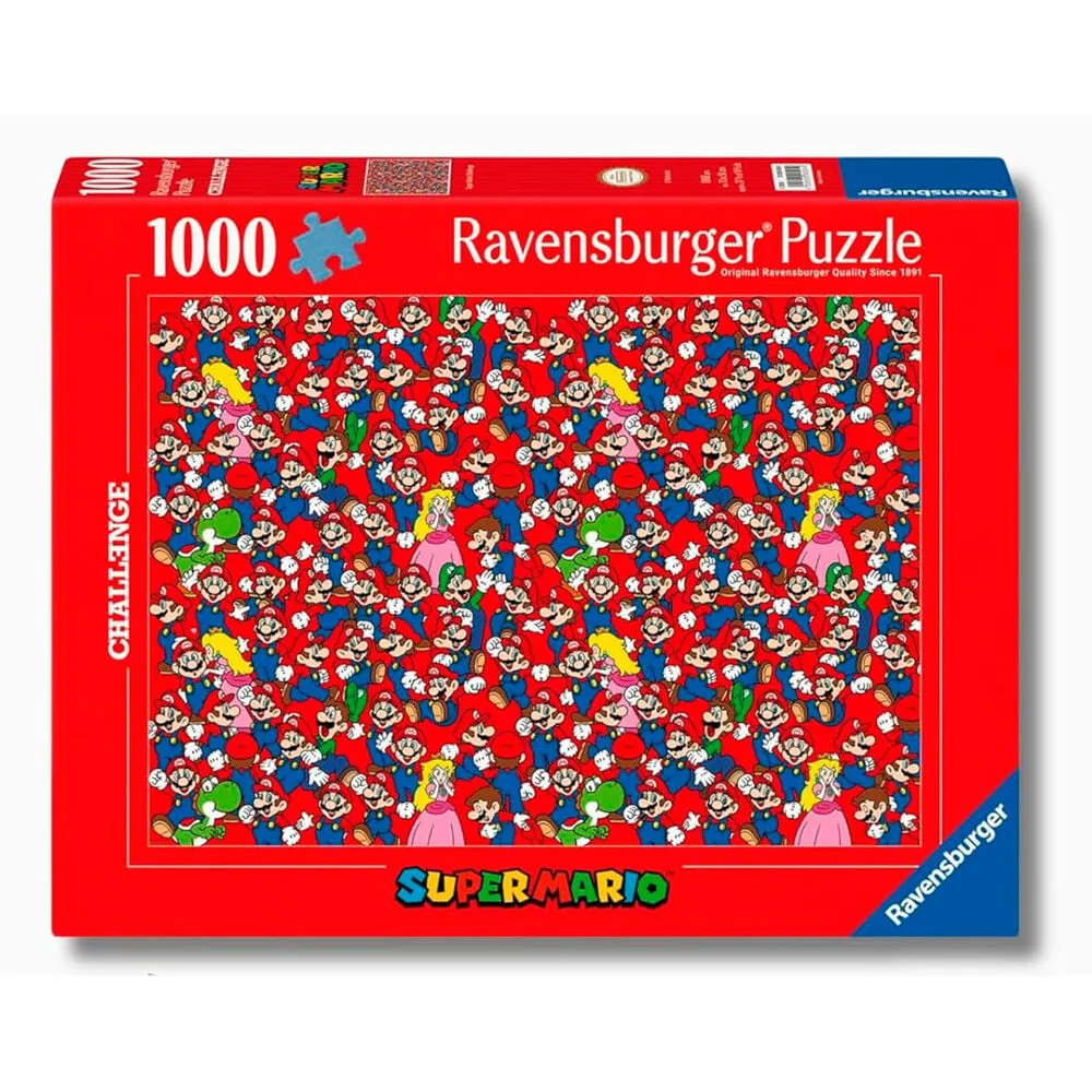 Explora o universo da Nintendo com este puzzle Super Mario Bros de 1000 peças e 70 x 50 cm. Um passatempo desafiante para fãs de videojogos de várias gerações.