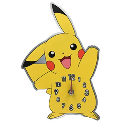 Relógio de parede em metal do Pikachu