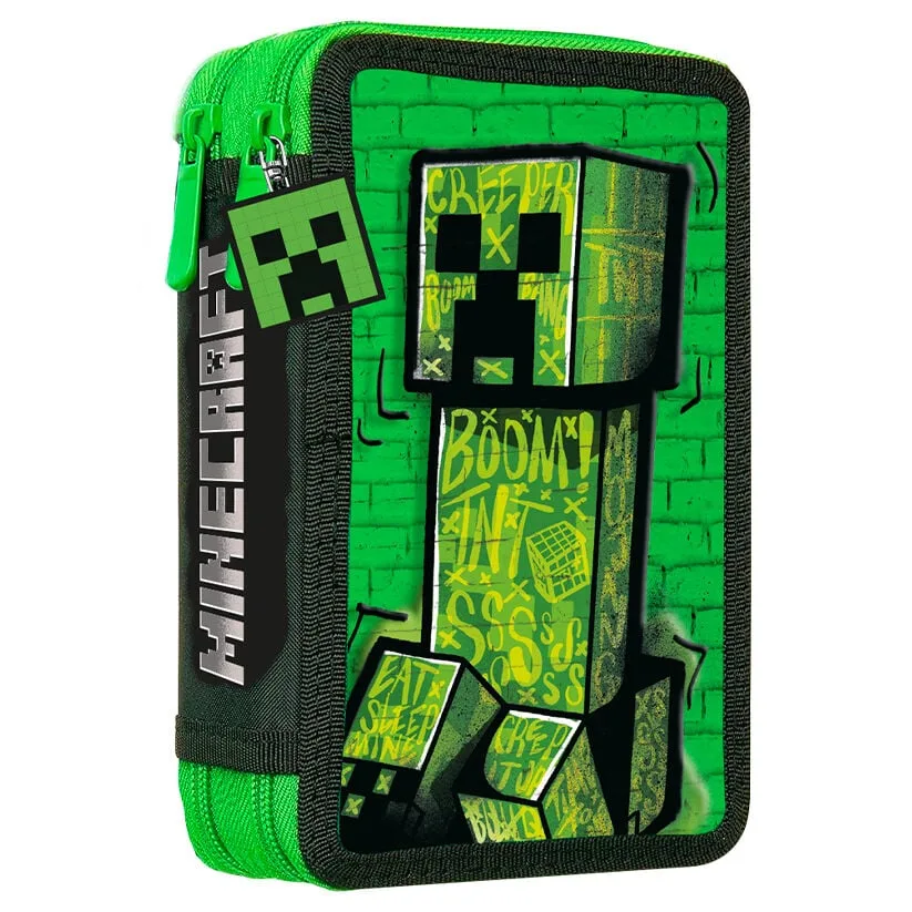 Estojo Duplo Minecraft da Kids Licensing