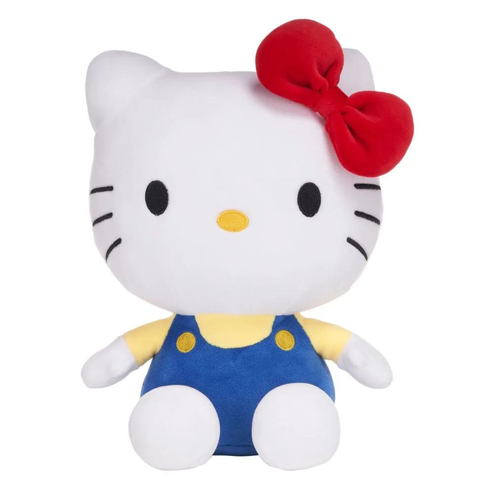 Peluche Hello Kitty com 25 cm da coleção Hello Kitty and Friends. A gatinha mais famosa da Sanrio