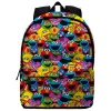 Mochila escolar de Rua Sésamo com 44 x 31 x 18 cm