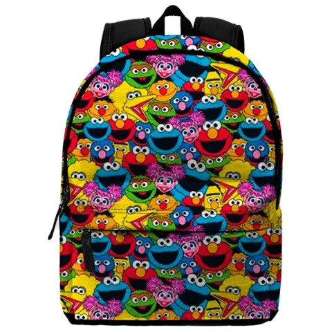 Mochila escolar de Rua Sésamo com 44 x 31 x 18 cm