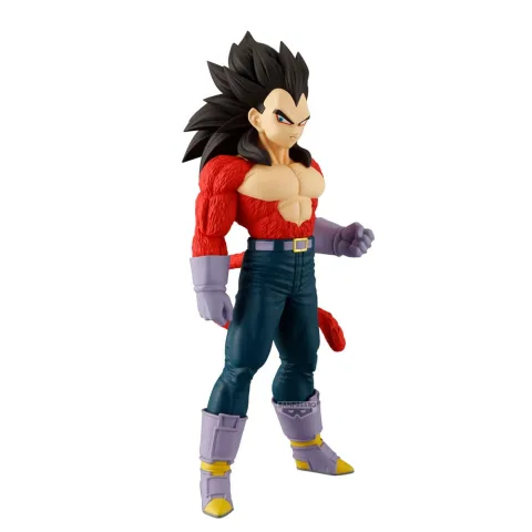 Vegeta em Super Saiyan 4 numa figura Solid Edge Works de Dragon Ball GT com cerca de 19 cm. O príncipe dos Saiyan para juntar ao teu Goku SS4. Explora já!